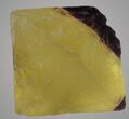 Yellow/Purple Cleaved Fluorite Octahedron - Illinois #36158-2